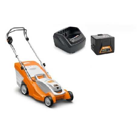STIHL RMA 239.1 Akku-Rasenmäher (geschoben), 37 cm Schnittbreite, 40-l-Grasfangkorb.