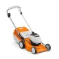 STIHL RMA248 36V cordless lawnmower with 46cm cutting width and 55L collection bag
