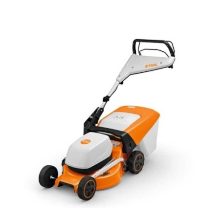 STIHL RMA248T 36V Battery-powered Lawn Mower 46cm Cut 4in1 Grass Collector 52 L Self-Propelled | Newgardenmac.com