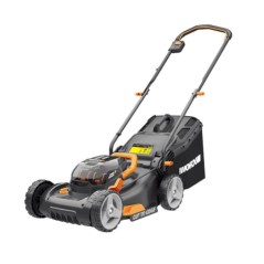 WORX WG743E Akku-Rasenmäher mit 2 x 20V+20V Akkus und Doppelladegerät | Newgardenmac.com