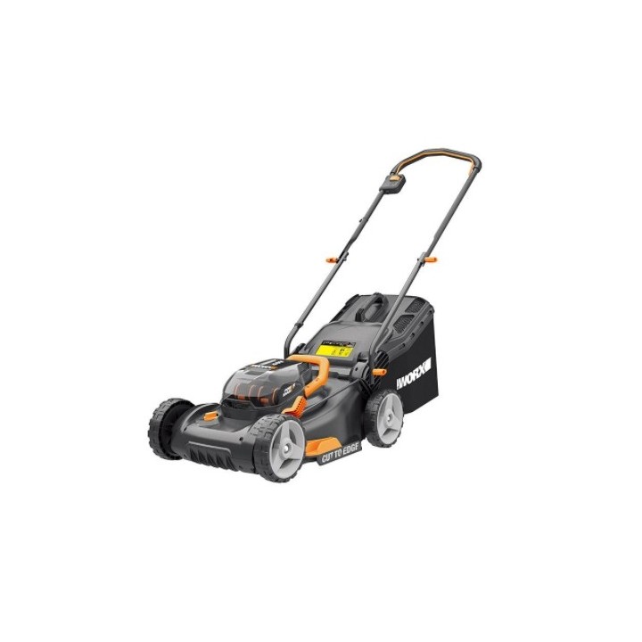 Rasaerba a batteria WORX WG743E con 2 batterie 20V+20V e caricabatterie doppio | Newgardenmac.com