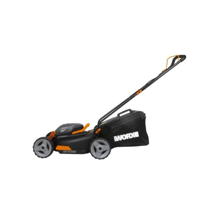 Rasaerba a batteria WORX WG743E con 2 batterie 20V+20V e caricabatterie doppio | Newgardenmac.com