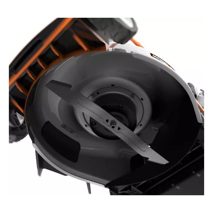 WORX WG761E Akku-Rasenmäher mit 4 x 4,0-Ah-Batterien und 4-Schiebe-Ladegerät | Newgardenmac.com