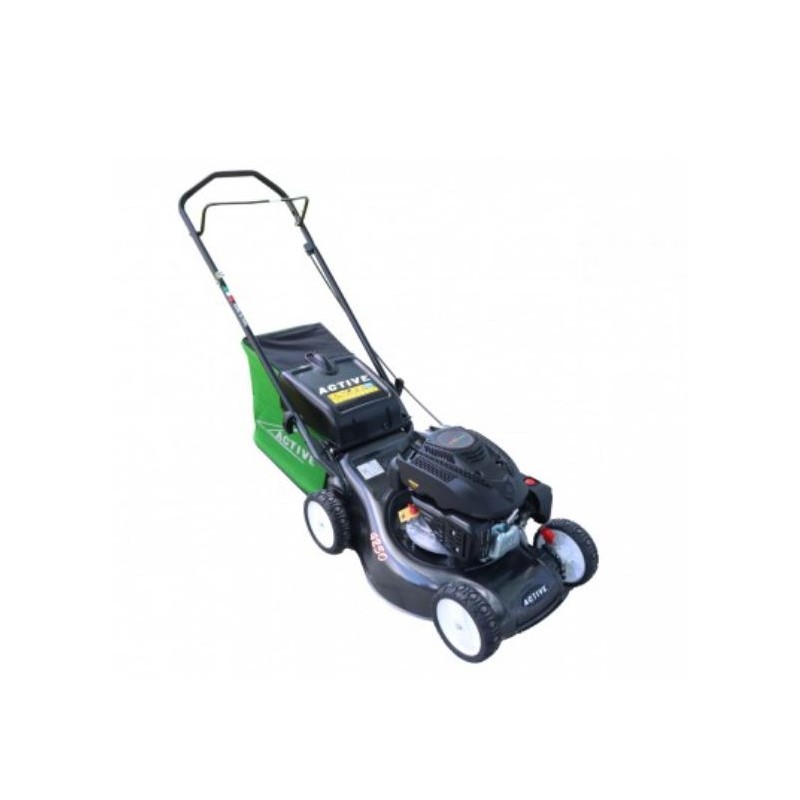 ACTIVE 4260A 139cc petrol lawnmower cutting 42cm collection 55lt push mower