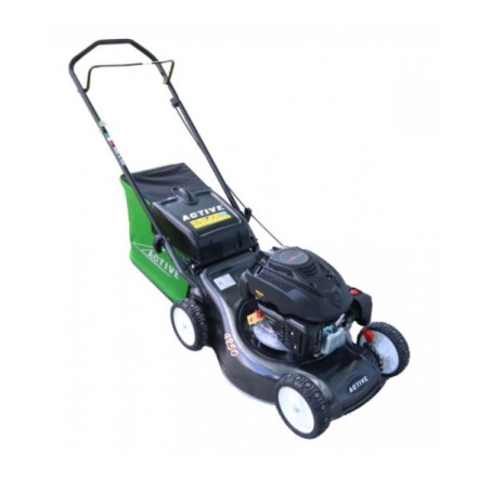 ACTIVE 4260SA 139cc petrol lawnmower, 42cm cut, 55lt collection drum self-propelled | Newgardenmac.com