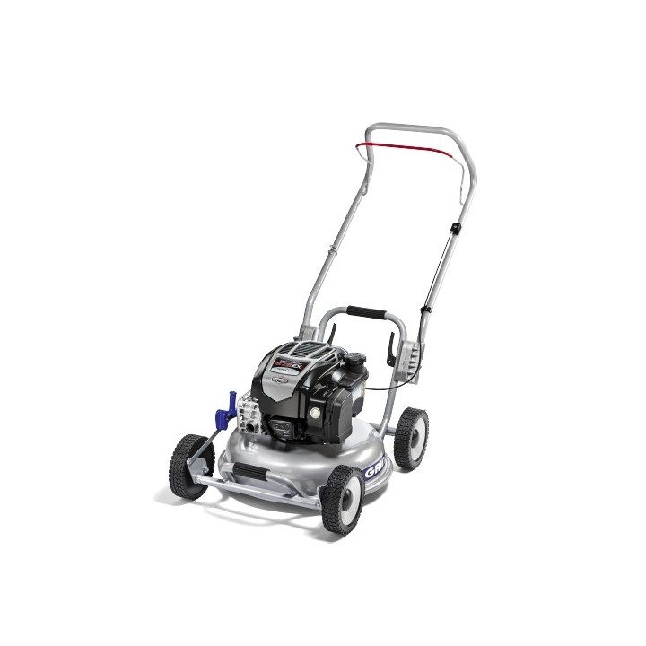 GRIN HM46 petrol lawnmower with Briggs&Stratton 163cc engine cutting 46 cm push mower | Newgardenmac.com