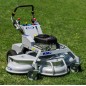 GRIN XM140A petrol lawnmower with Briggs&Stratton 500cc engine cutting 140cm hydro