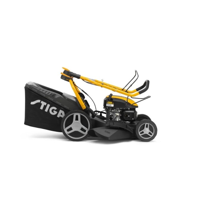 STIGA Combi748S 139cc petrol lawnmower cutting 46cm 4in1 traction 60lt bag | Newgardenmac.com