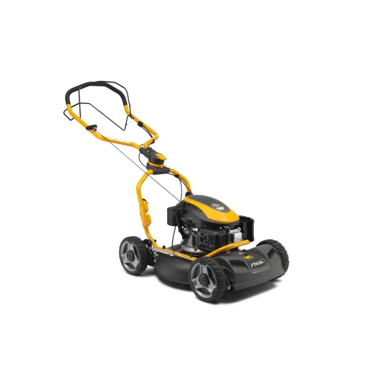 STIGA Multiclip 750 S 166 cc petrol lawnmower cutting 48 cm mulching pull mower