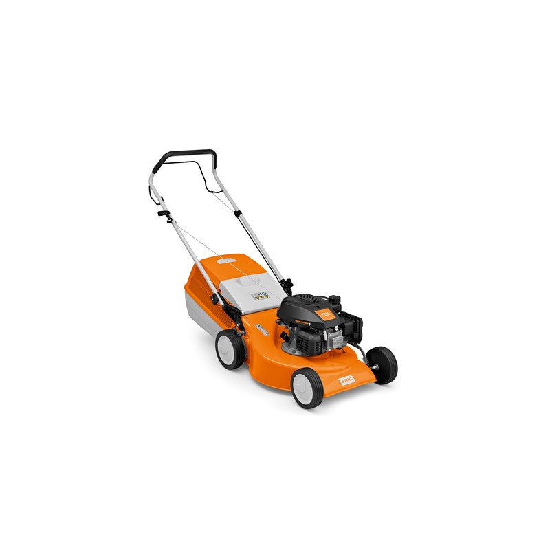 STIHL RM 248 petrol lawnmower 139 cc cutting width 46 cm with 55 L grass bag