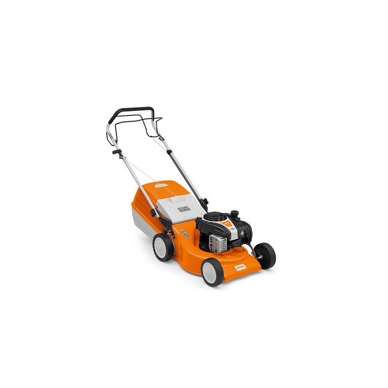 STIHL RM248T Tondeuse à essence 139 cc, largeur de coupe 46 cm, bac de ramassage 55 L