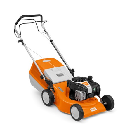 STIHL RM248T Tondeuse à essence 139 cc, largeur de coupe 46 cm, bac de ramassage 55 L | Newgardenmac.com