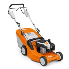 STIHL RM448TX Tondeuse à essence 139 cc, largeur de coupe 46 cm, bac de ramassage 55 L | Newgardenmac.com