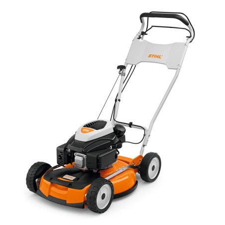 STIHL RM4RTP 173cc petrol lawn mower 53 cm cut mulching traction 1 speed | Newgardenmac.com