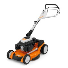 STIHL RM650V 173cc petrol lawn mower 48 cm self-propelled 70Lt grass collector | Newgardenmac.com