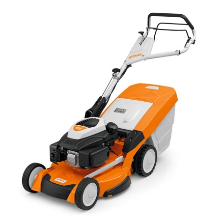 STIHL RM655V 173cc petrol lawn mower 53 cm cut 70 Lt self-propelled grass collector | Newgardenmac.com