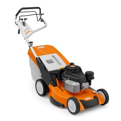 STIHL RM655YS 179cc petrol lawn mower 53 cm with 70 lt self-propelled grass collector