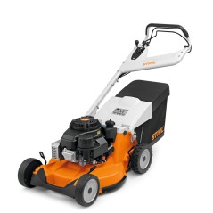 STIHL RM756GC 179cc petrol lawn mower with 54cm cut 80Lt self-propelled 3 gears