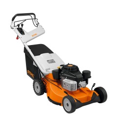 STIHL RM756YC 179cc petrol lawn mower 54 cm self-propelled 80Lt self-propelled grass collector | Newgardenmac.com