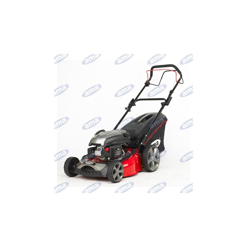 AMA TRX465 traction lawnmower with sheet metal body and Y145V OHV 145cc engine cutting 46cm