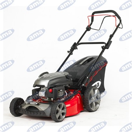 AMA TRX465 traction lawnmower with sheet metal body and Y145V OHV 145cc engine cutting 46cm | Newgardenmac.com