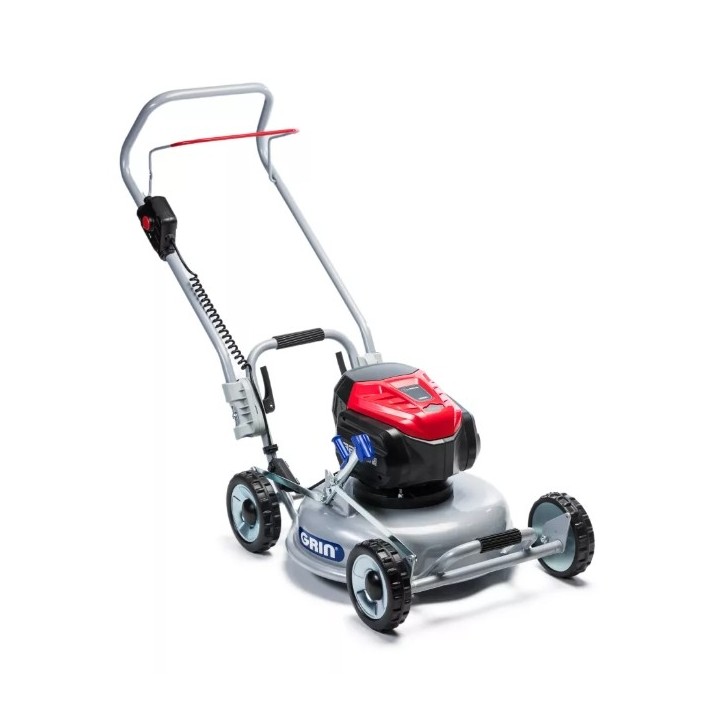 GRIN BM46-82V CRAMER lawnmower with 5Ah battery and 4Ah charger, 46cm cutting width | Newgardenmac.com
