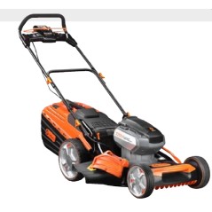 Redback AMA battery-powered 120 V 4-in-1 lawnmower with digital motor and 60 l grass catcher