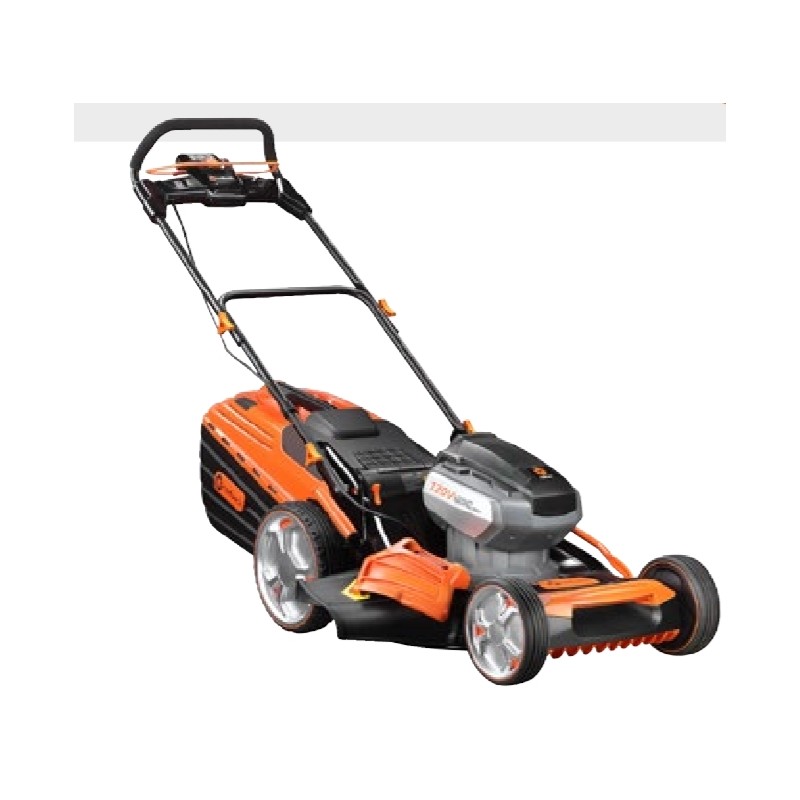 Redback AMA battery-powered 120 V 4-in-1 lawnmower with digital motor and 60 l grass catcher