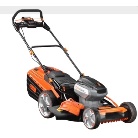 Redback AMA battery-powered 120 V 4-in-1 lawnmower with digital motor and 60 l grass catcher | Newgardenmac.com