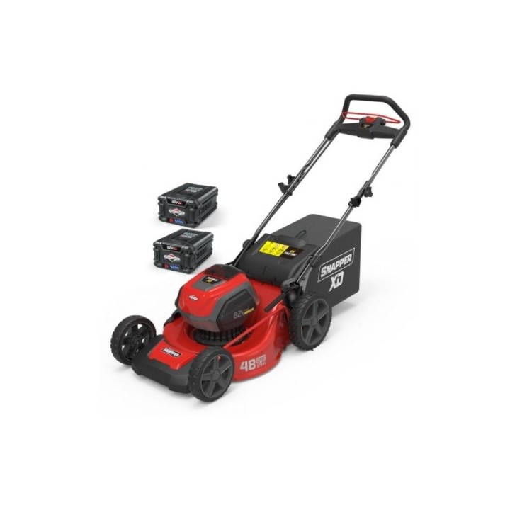 SNAPPER push mower 46cm cut with 2 x 2Ah batteries and rapid charger | Newgardenmac.com