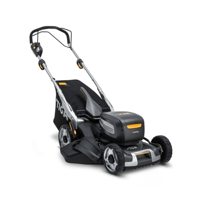 STIGA Twinclip 950e V Rasenmäher-Set mit 2 Akkus und Ladegerät, 48 cm Schnittbreite | Newgardenmac.com