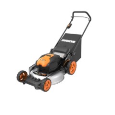 Worx WG751E 48 cm lawn mower with 4 Ah 20V+20V battery steel body