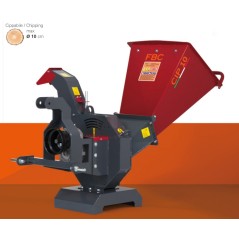 Astilladora biotrituradora FBC CIP.10.PF toma de fuerza Cardano accionada por tractor min 14 Hp | Newgardenmac.com