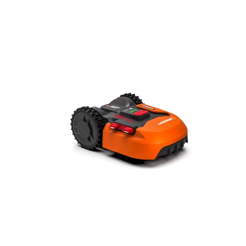 WORX Landroid S300 robot mower with 20V 2.0 Ah battery and charging base