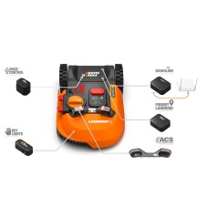 WORX WR184E robot lawnmower with charging base and battery up to 400 sqm | Newgardenmac.com