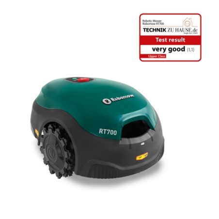 ROBOMOW RT 700 robot lawnmower up to 700m² cutting 18cm installation kit included | Newgardenmac.com