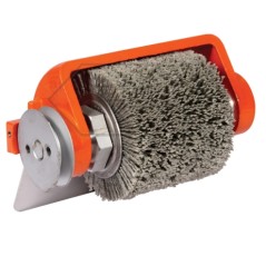 Ecorceur à brosse nylon TYPE 117 SPN avec fente de 12 mm pour tronçonneuses