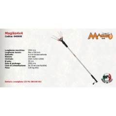 Scuotiolive a batteria Magiko4x4 SERIE MAORI a pettine spezzato con motore 500 W | Newgardenmac.com