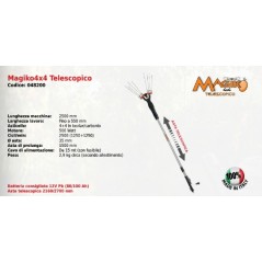 Battery-powered Magiko4x4 telescopic split-comb MAORI SERIES snow shaker | Newgardenmac.com