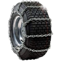 Pair of snow chains for 4.00-10" drive cultivator wheels NIBBI BRIK 3 - BRIK 5 S