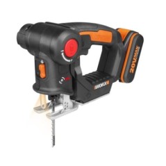 Sierra de calar sin cable WORX WX550 con cargador de batería de 2,0 Ah y 4 cuchillas | Newgardenmac.com