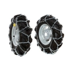 Coppia catene da neve per ruote 5.00-10" motocoltivatore NIBBI KAM 4 - KAM 7S