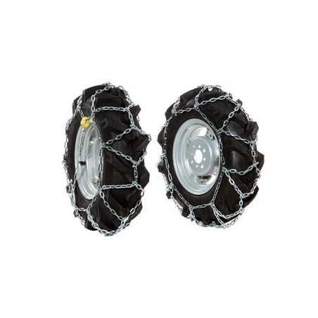 Paire de chaînes à neige pour roues de motoculteur 5.00-10" NIBBI KAM 4 - KAM 7S | Newgardenmac.com