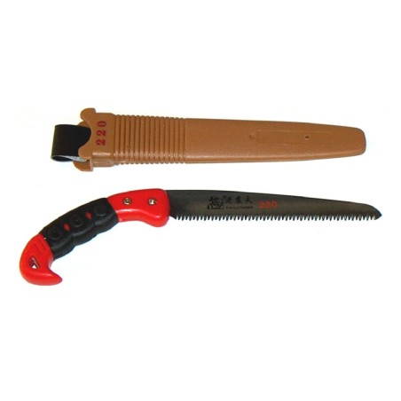 220 mm fixed hacksaw with chromium-plated steel sheath and curved blade | Newgardenmac.com