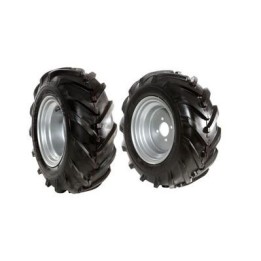 Par de ruedas de 16/6.50-8" con disco fijo para motocultor NIBBI BRIK 3 | Newgardenmac.com