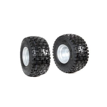 Pair of 18/950-8" fixed disc tyred wheels for mower NIBBI FC 20 - FC 145 | Newgardenmac.com