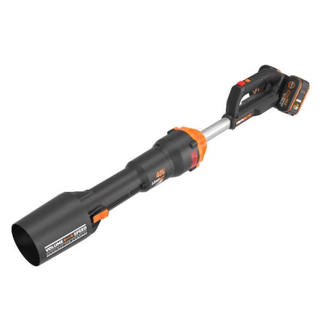 WORX WG585E LEAFJET cordless blower with 2 batteries and double charger | Newgardenmac.com