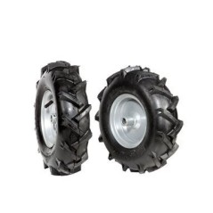 Pair of 3.50-6 "DF tyred wheels for NIBBI FC 110 mower | Newgardenmac.com