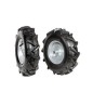 Pair of 3.50-6 "DF tyred wheels for NIBBI FC 110 mower