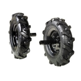 Pair of 3.50-8" tyred wheels for NIBBI motor mower 118 | Newgardenmac.com